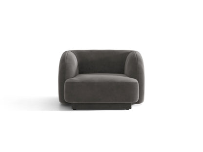 Miley — Armchair Grey (Venus 2930) Black Plastic