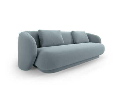 Camden — Sofa Light Blue (Casino Safira) Black Plastic