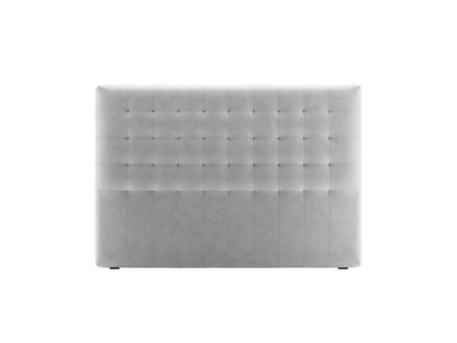 Nova — Headboard Light Grey (Paris Light Grey) Black Plastic