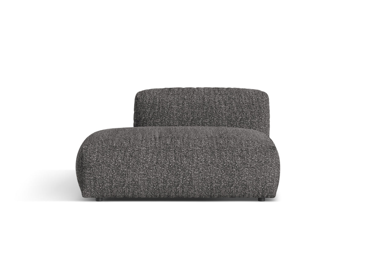 Martina — Sofa Anthracite (Monet Anthracite) Black Plastic Left