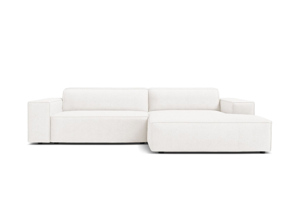 Jodie — Corner Sofa (224x162x77 cm) White (Baloo 2073) Right