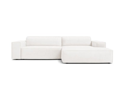 Jodie — Corner Sofa (224x162x77 cm) White (Baloo 2073) Right