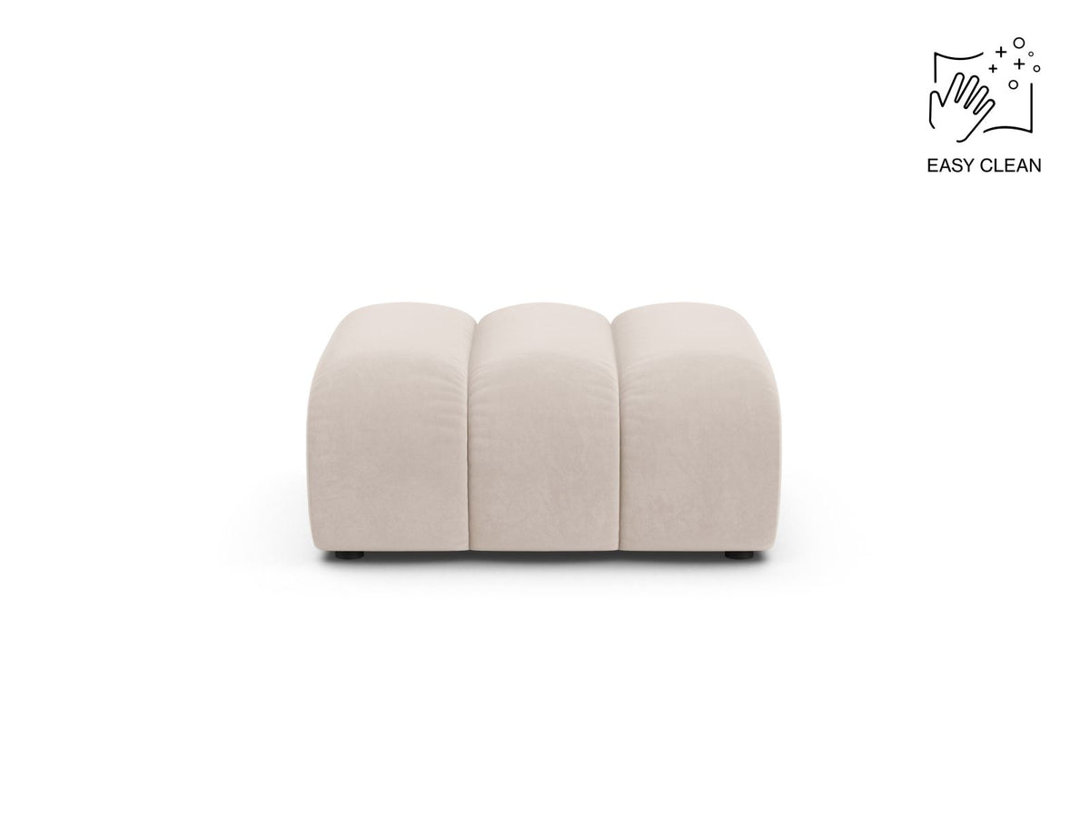 Lupine — Pouf Light Beige (Venus 2927) Black Plastic