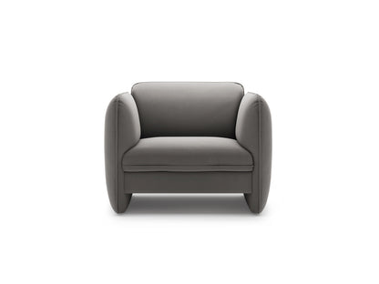 Georgia — Armchair (105x90x80 cm) Dark Grey (Magic Velvet 2241)
