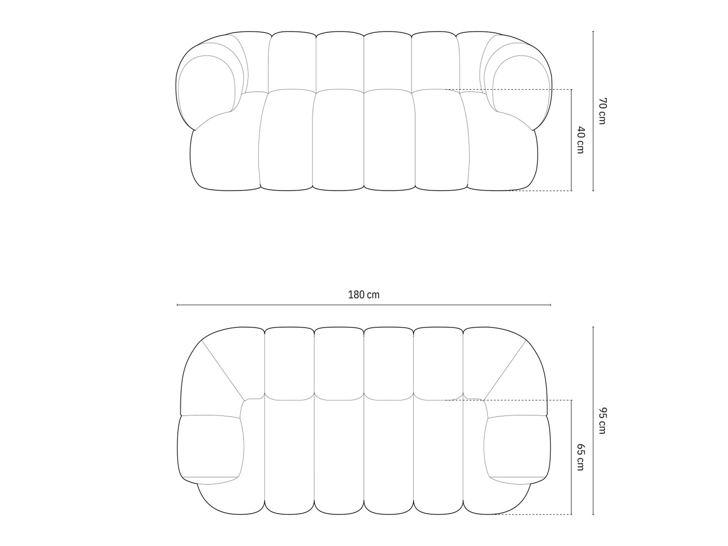 Koge — Sofa (180x95x70 cm)