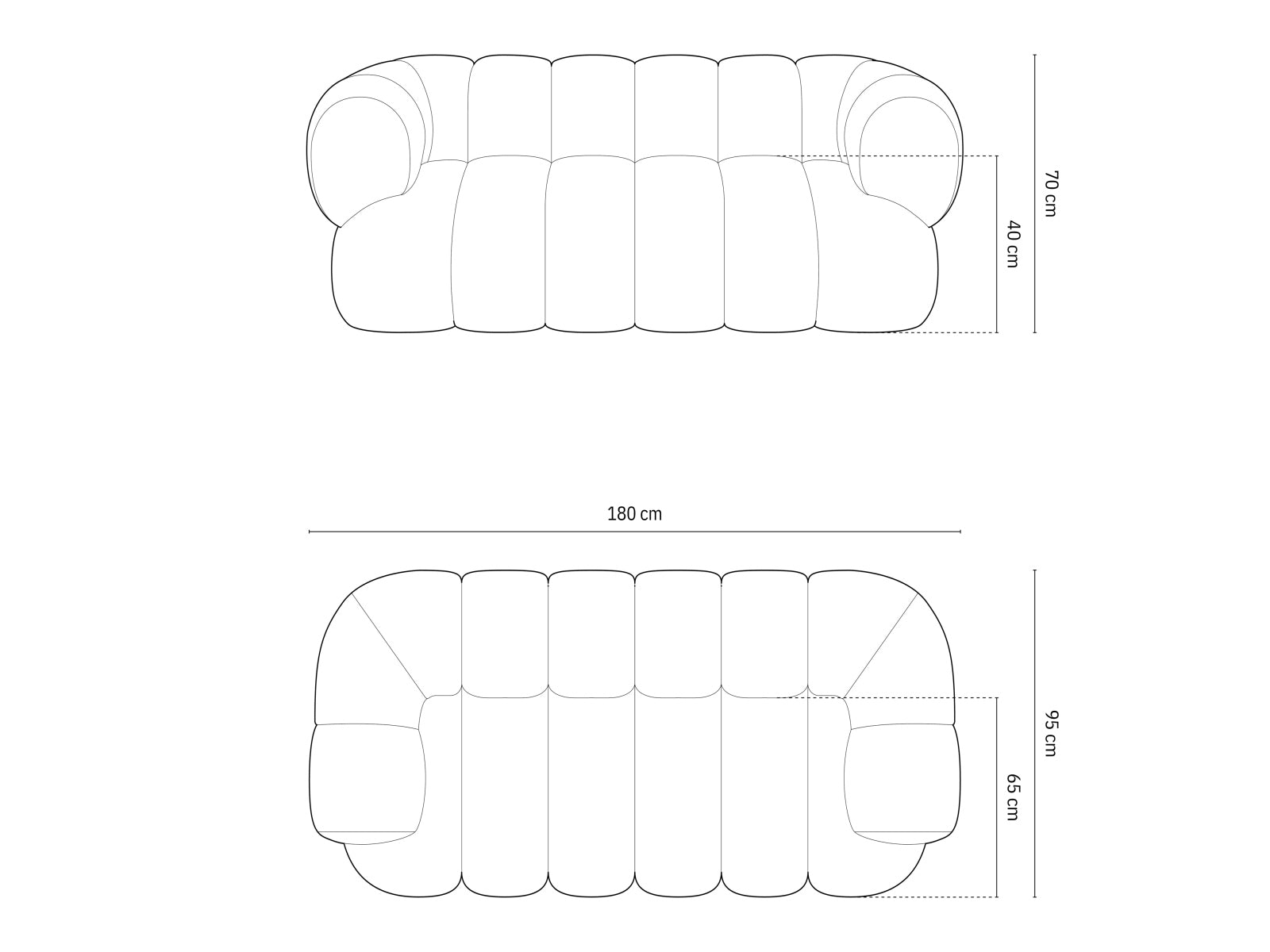 Koge — Sofa (180x95x70 cm)