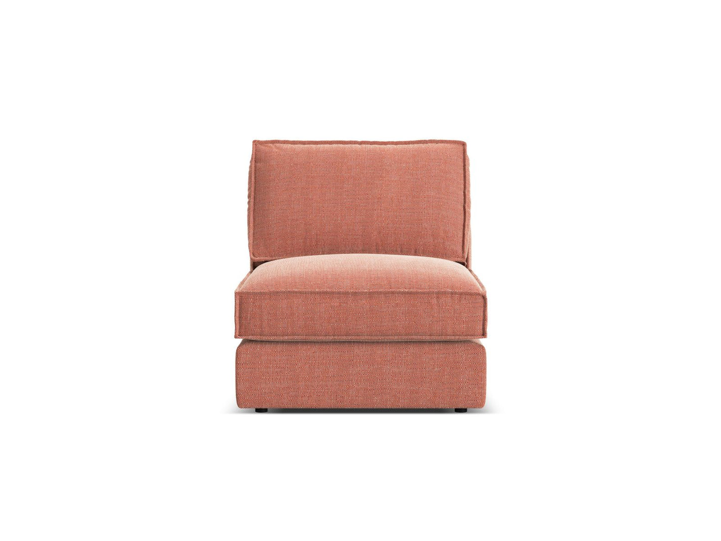 Pola — Modular Sofa Red (BABEL RED) Black Plastic