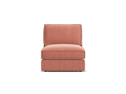 Pola — Modular Sofa Red (BABEL RED) Black Plastic