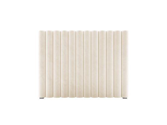 Mistero — Headboard Beige (Paris Cream) Black Plastic