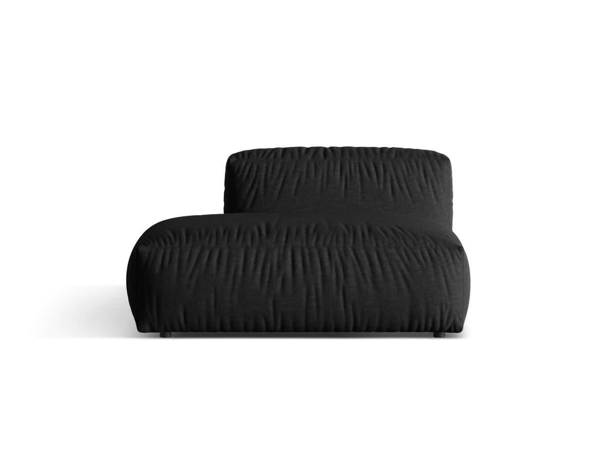 Martina — Sofa Black (Boston Black) Black Plastic Left