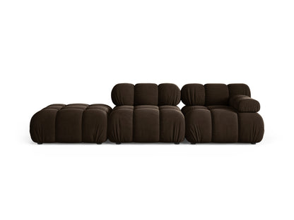 Bellis — Sofa (282x94x70 cm) Dark Brown (Bluvel 48) Left