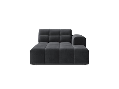Jennifer — Chaise Longue (108x167x78 cm) Grey (Bluvel 14) Right