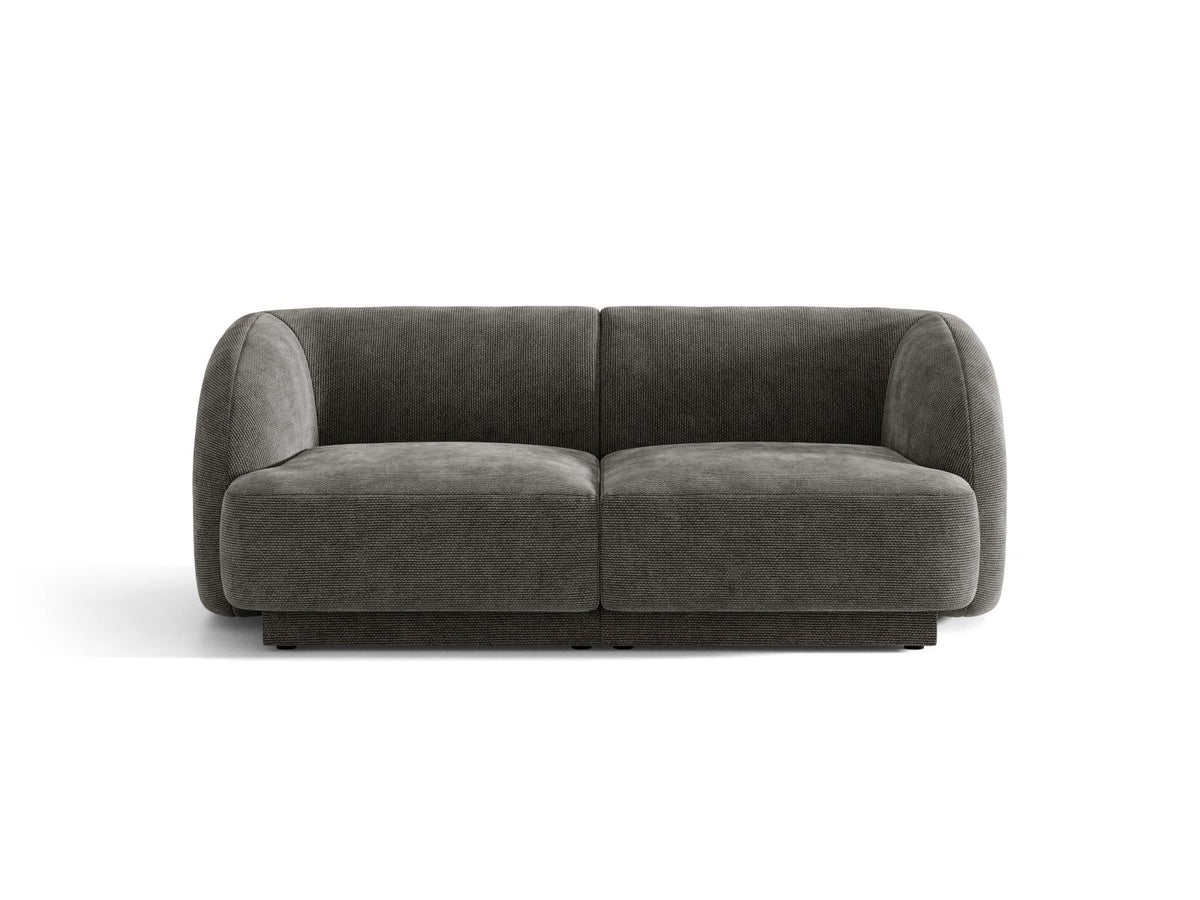 Miley — Sofa Grey (Haga 16) Black Plastic