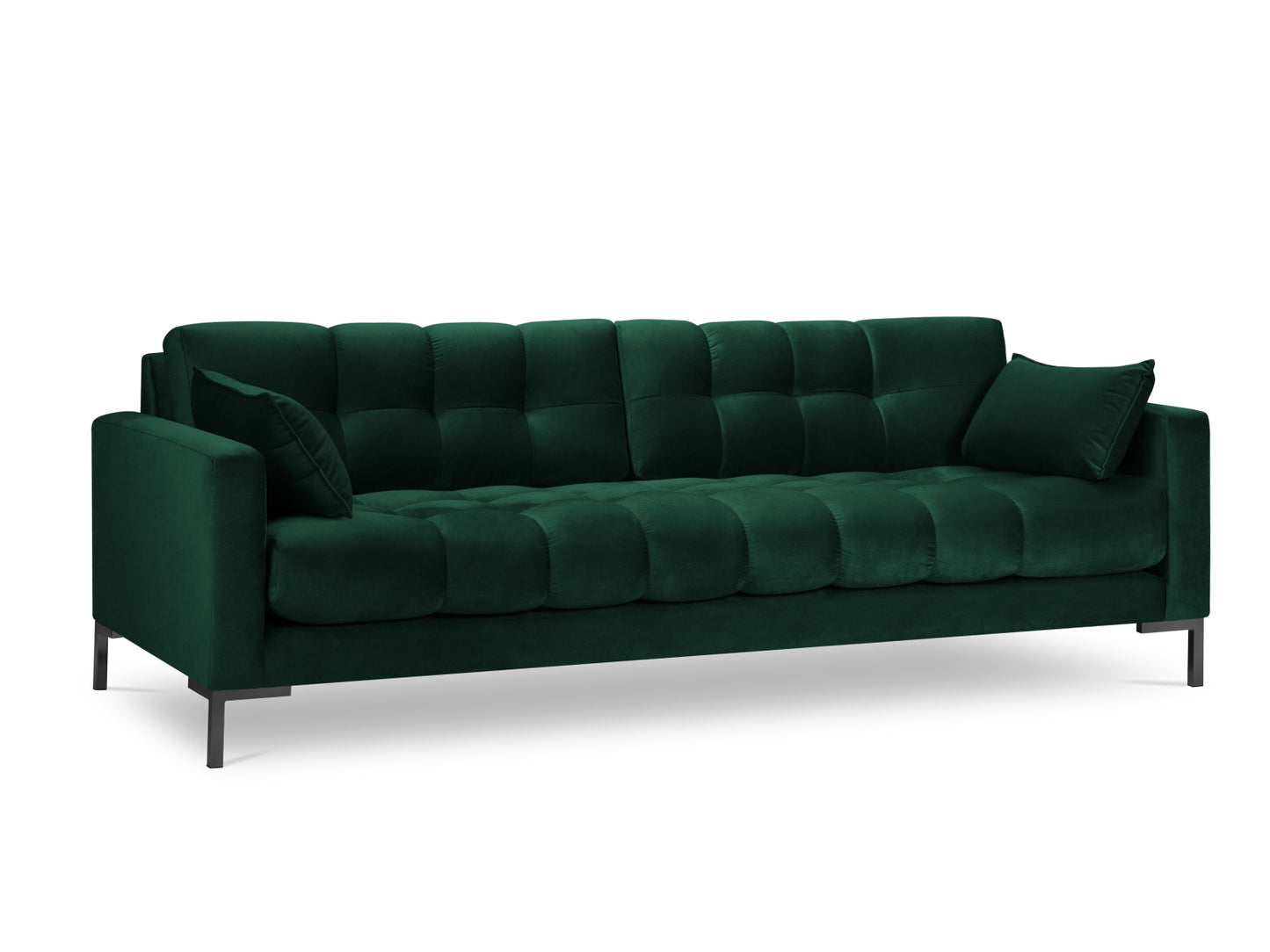 Mamaia — Sofa Bottle Green (Bluvel 78) Black Metal