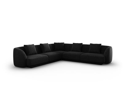 Tulum — Corner Sofa Black (Haga 19) Black Plastic