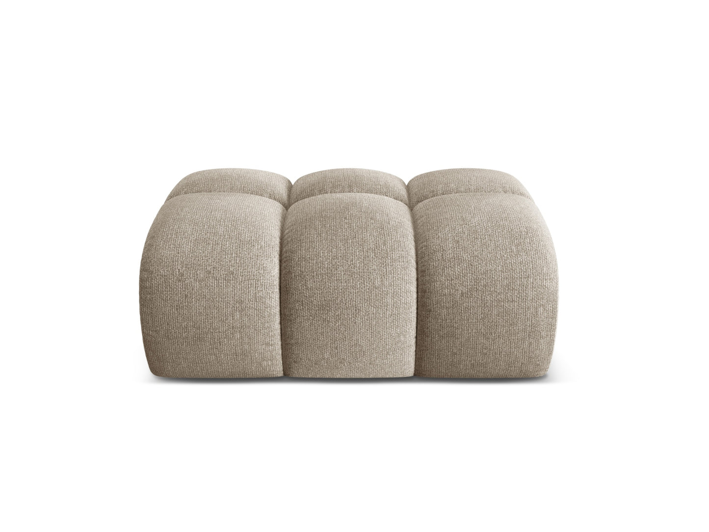 Treno — Pouf Dark Beige (Eden 4 Beige) Black Plastic