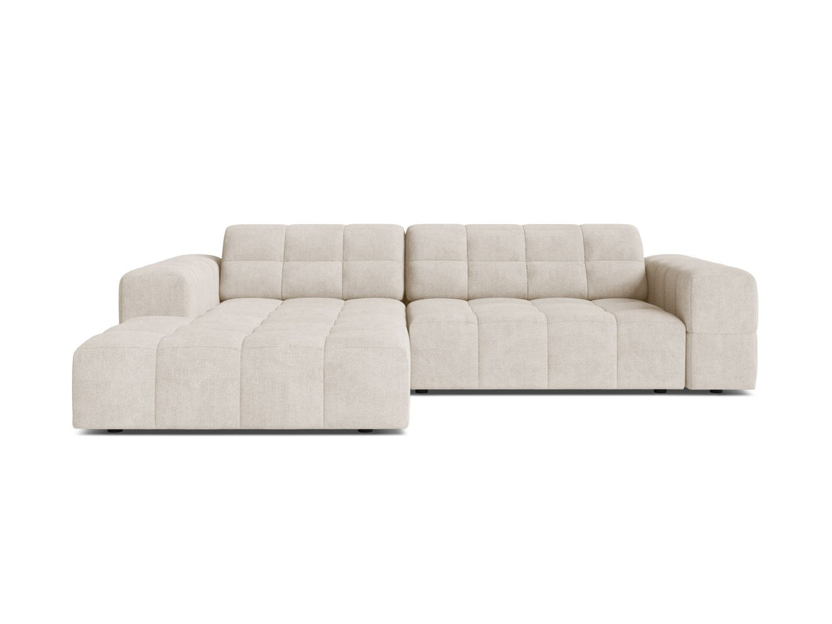 Jennifer — Corner Sofa (234x167x78 cm) Light Beige (Eden 2 Pearl) Left