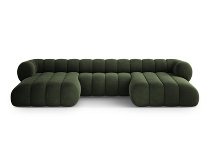 Koge — Panoramic Sofa Green (Vogue 11) Black Plastic