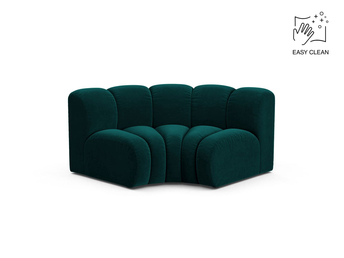 Lupine — Modular Sofa Deep Petrol (Venus 2911) Black Plastic