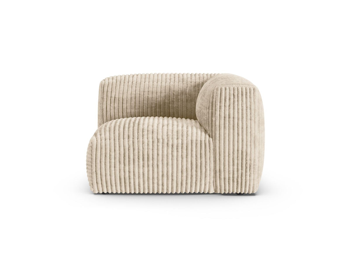 Martina — Modular Sofa Light Beige (Tilia 03) Black Plastic Unknown