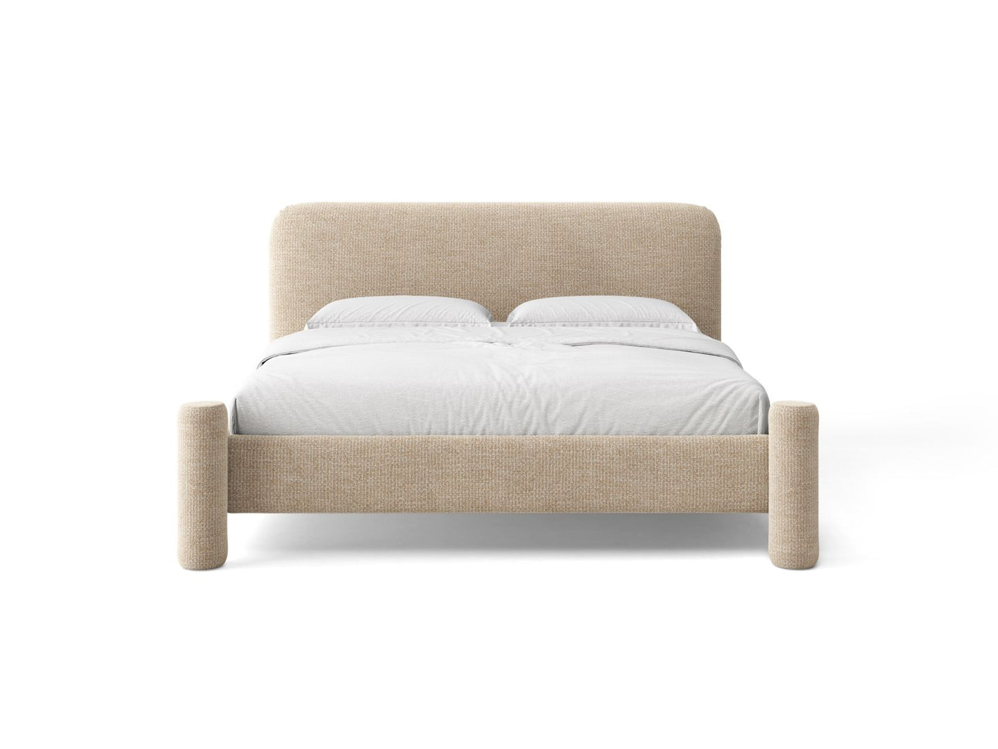Vera — Bed (164x223x100 cm) Sand (SILENCIO 10)