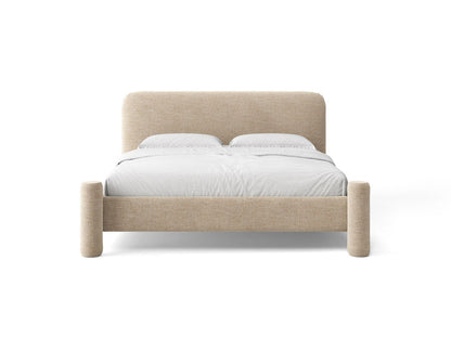 Vera — Bed (204x223x100 cm) Sand (SILENCIO 10)