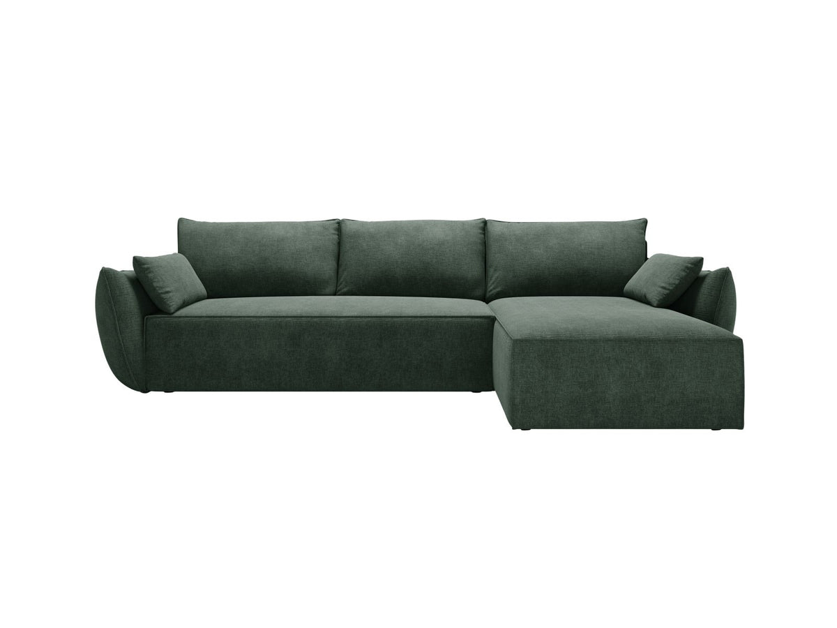 Kaelle — Corner Sofa (252x165x87 cm) Bottle Green (Over The Horizon 39) Right