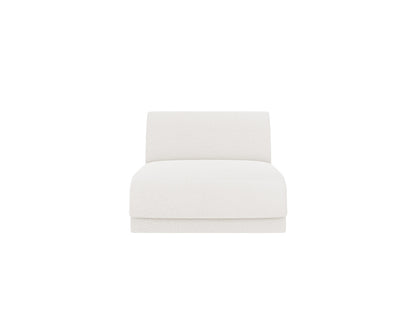 Miley — Modular Sofa White (Baloo 2073) Black Plastic