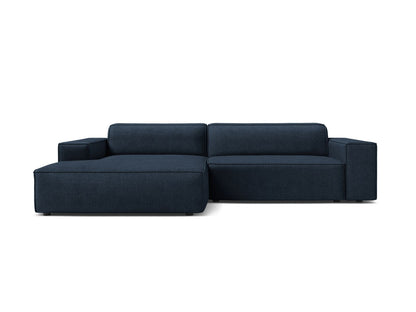 Jodie — Corner Sofa (224x162x77 cm) Dark Blue (Baloo 2088) Left