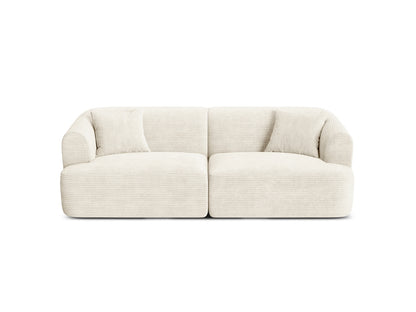 Campi — Sofa Ivory (Lincoln 01D) Black Plastic