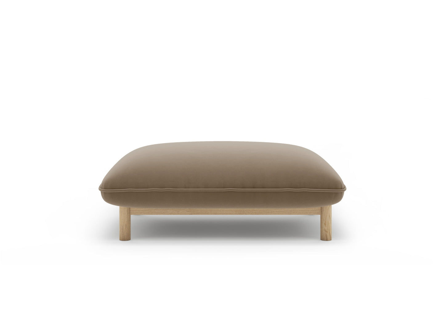 Ada — Pouf (95x65x44 cm) Light Brown (Casino Taupe)