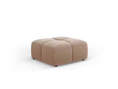 Moritz — Pouf Beige (Bluvel 28) Black Plastic