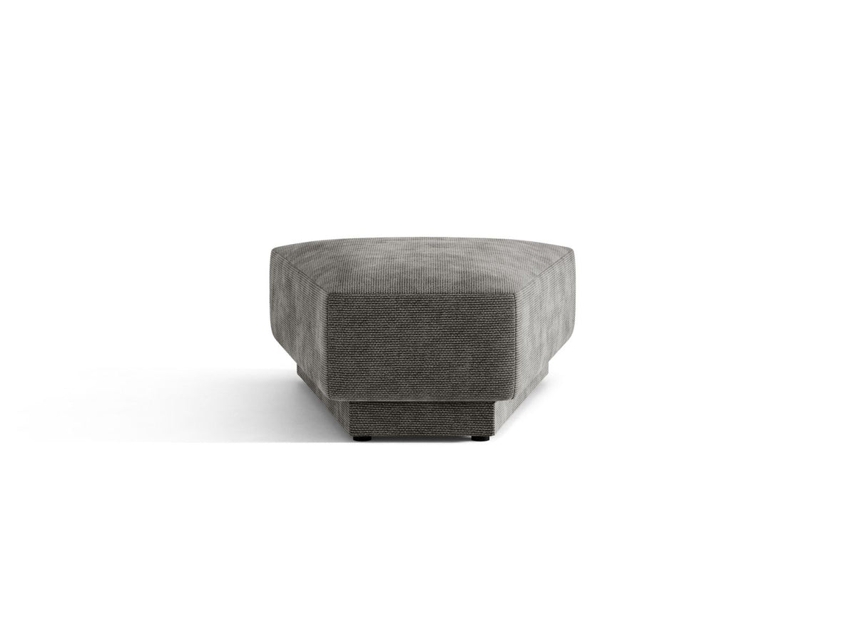 Miley — Pouf Grey (Haga 16) Black Plastic