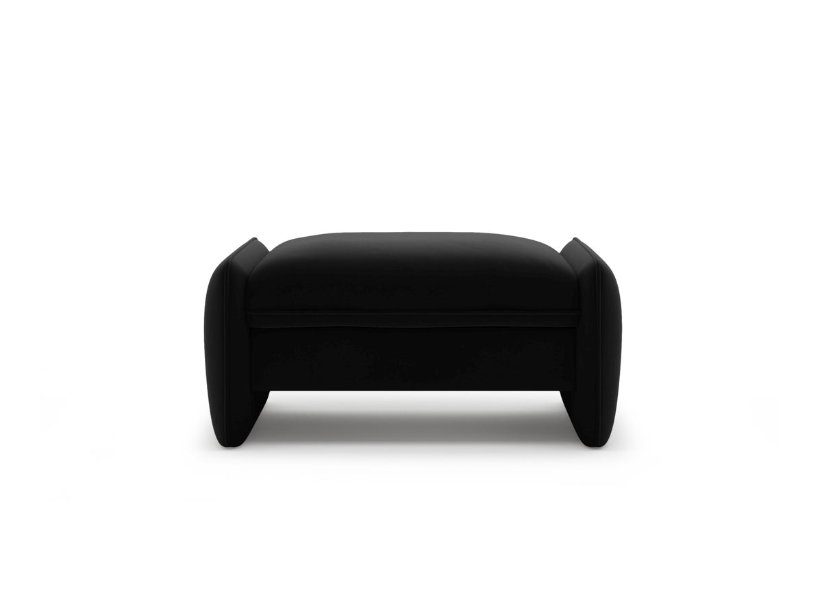 Georgia — Pouf (95x70x43 cm) Black (Magic Velvet 2219)