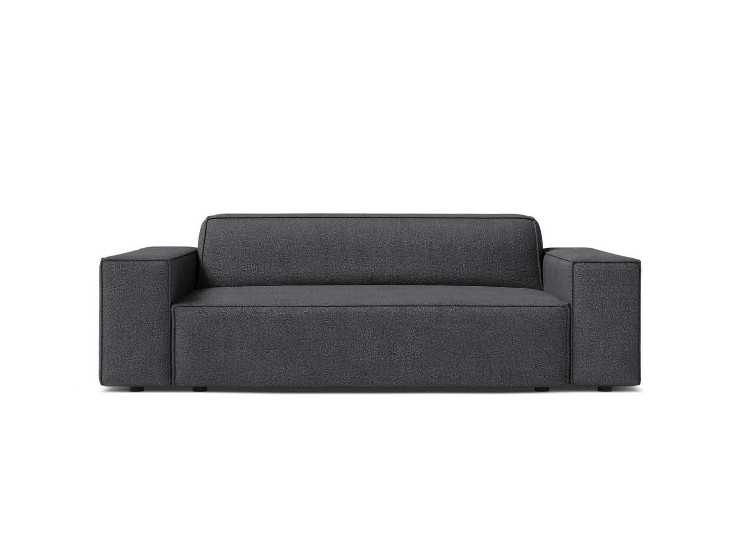 Jodie — Sofa Dark Grey (Baloo 2083) Black Plastic