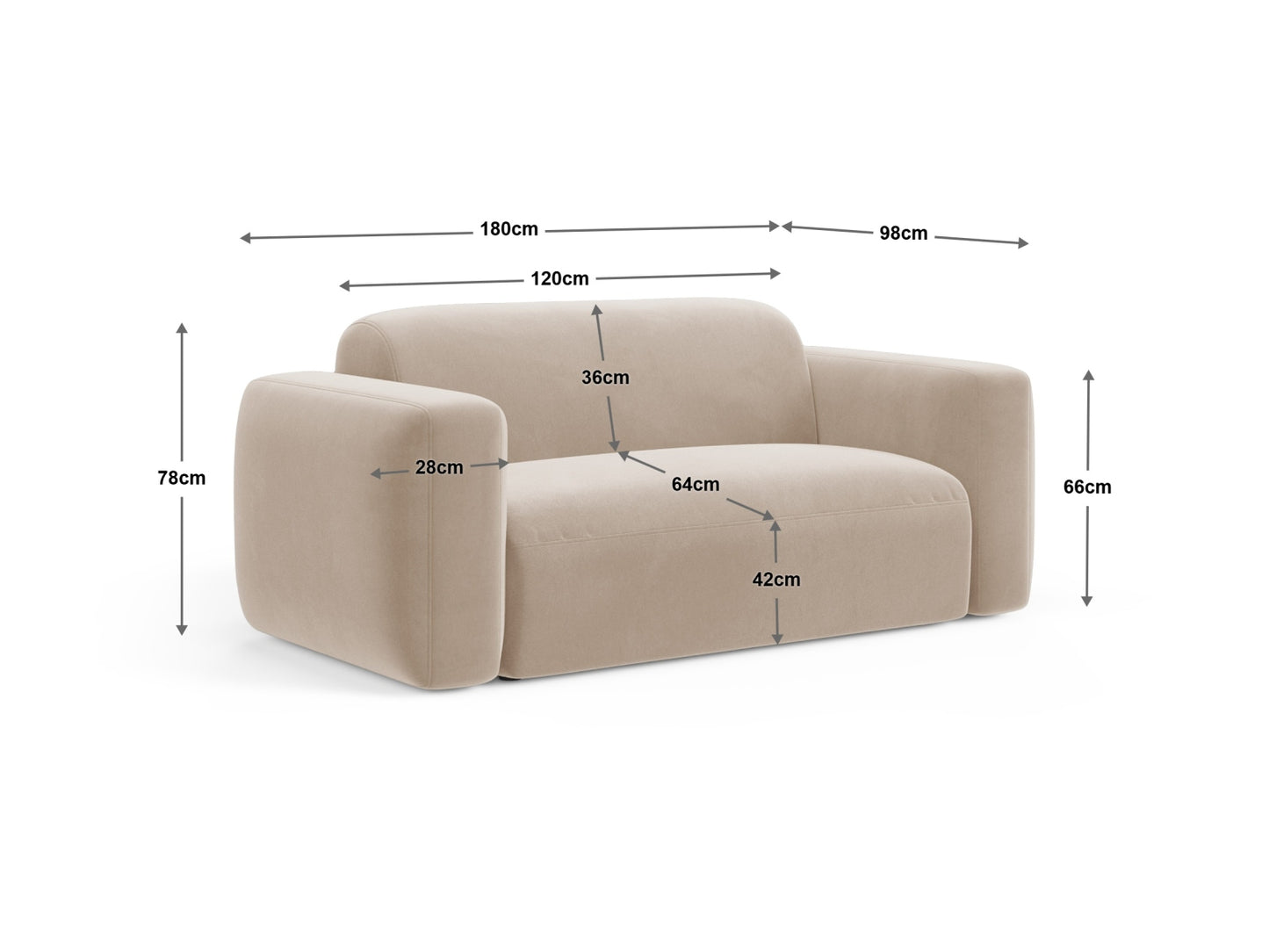 Strino — Sofa (180x98x78 cm)