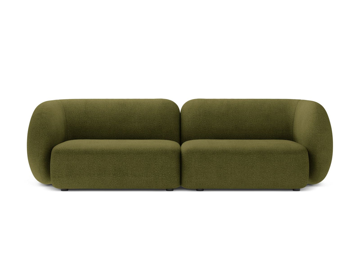 Kate — Sofa Dark Olive Green (Baloo 2090) Black Plastic