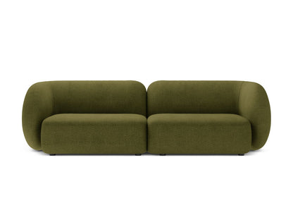 Kate — Sofa Dark Olive Green (Baloo 2090) Black Plastic