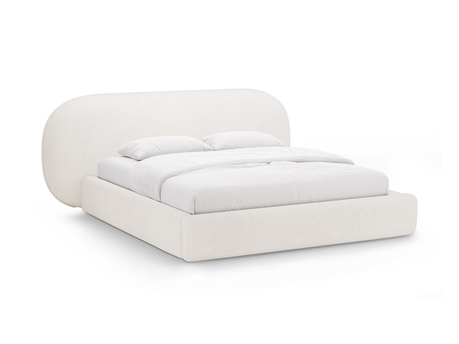 Ovalo — Bed White (Baloo 2073) Black Plastic
