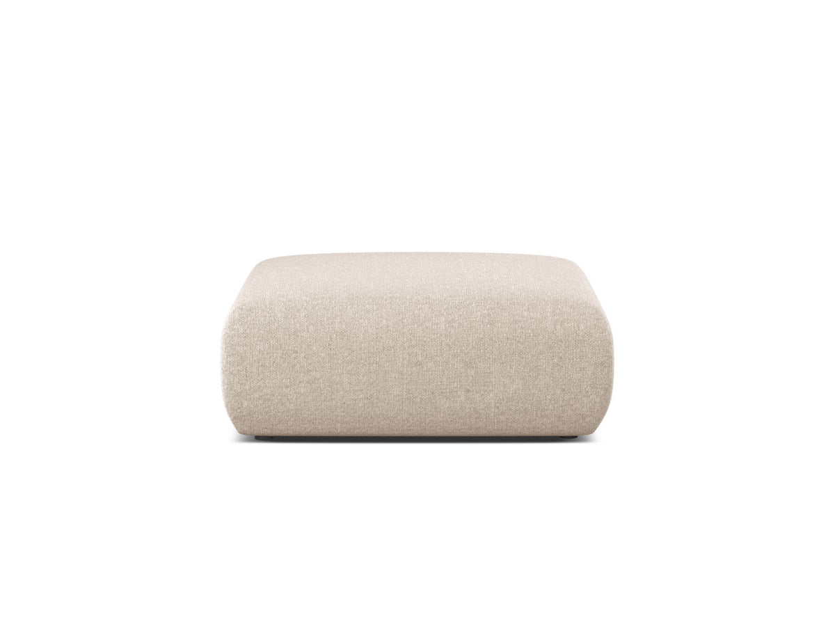 Molino — Pouf Light Beige (Eden 2 Pearl) Black Plastic