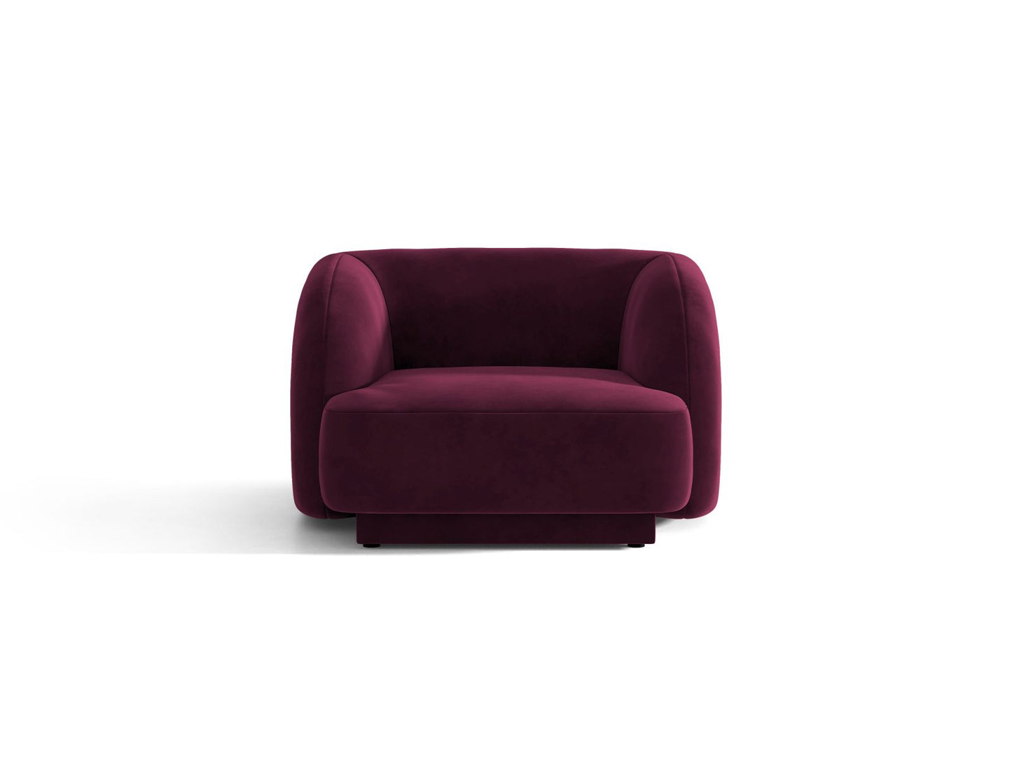 Miley — Armchair Burgundy (Venus 2932) Black Plastic