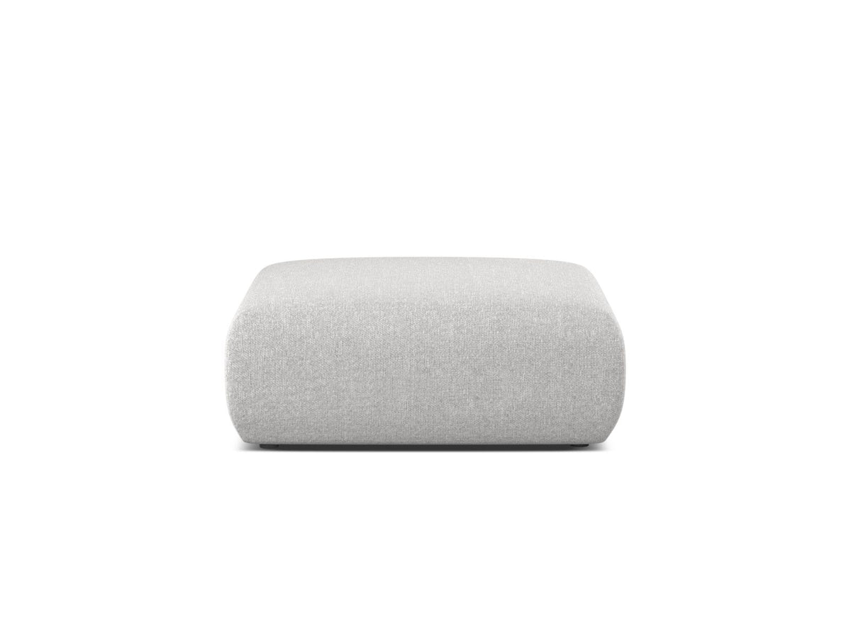 Molino — Pouf Silver (Eden 17 Silver) Black Plastic