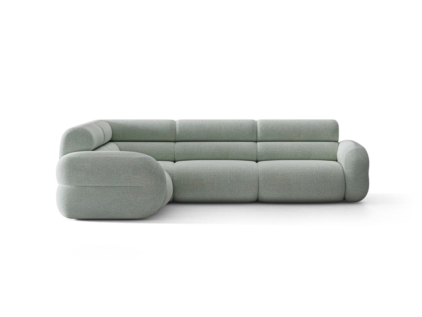 Neo — Corner Sofa (295x210x83 cm) Muted Blue (SILENCIO 72)