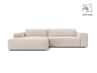 Jodie — Corner Sofa (224x162x77 cm) Light Beige (Venus 2927) Left