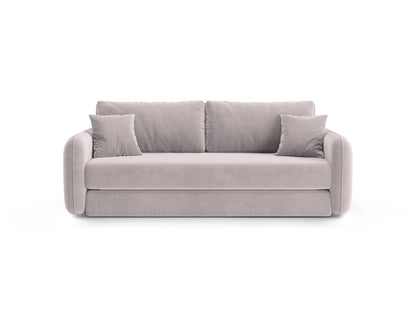 Dormi — Sofa Light Grey (Salvador 16) Black Plastic