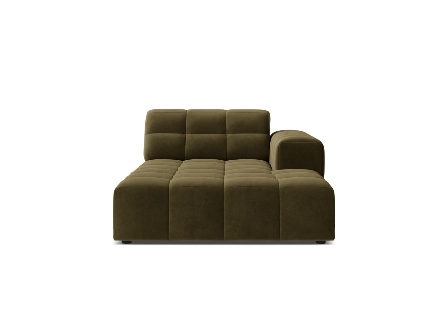 Jennifer — Chaise Longue (108x167x78 cm) Green (Bluvel 77) Right
