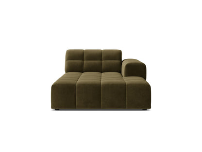 Jennifer — Chaise Longue (108x167x78 cm) Green (Bluvel 77) Right