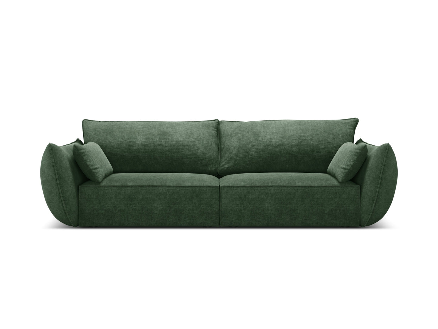 Kaelle — Sofa Bottle Green (Over The Horizon 39) Black Plastic