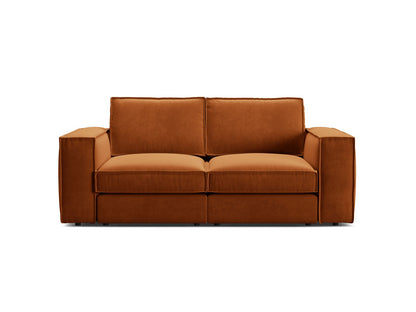 Pola — Sofa Terracotta (Salvador 14) Black Plastic