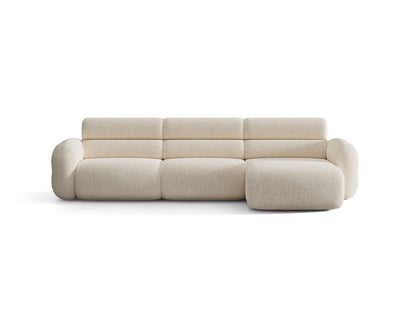 Neo — Corner Sofa (305x165x83 cm) Light Beige (SILENCIO 06) Right